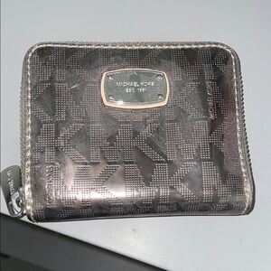 Michael Kors Metallic Silver Wallet
